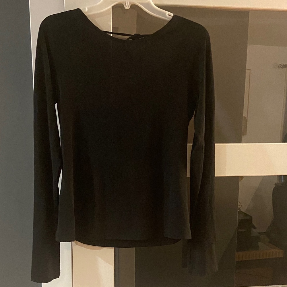Express Black Long Sleeve Blouse